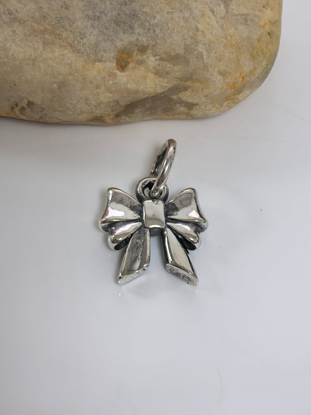 James Avery Tiny Bow Charm, S925 Silver Jewelry (Women's)